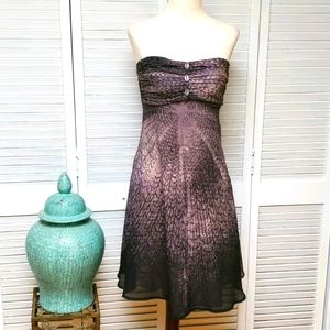 Free People Print Batik Dress With Shells Size S